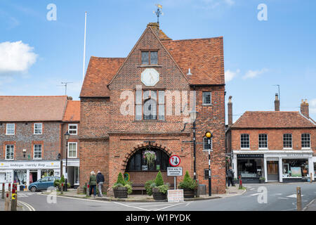 Marché couvert dans la ville de Watlington, Oxfordshire, Angleterre Banque D'Images