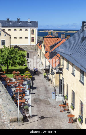 Maisons dans la forteresse Varberg, Halland, sud de la Suède, Suède, Scandinavie, Europe du Nord, Europe Banque D'Images