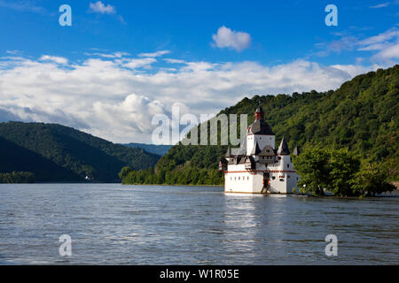 Château Pfalzgrafenstein, près de Kaub, Rhin, Rhénanie-Palatinat, Allemagne Banque D'Images