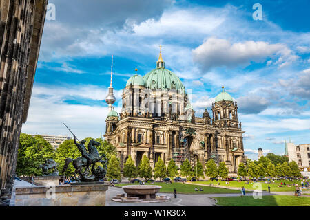 Vue du nouveau musée à Berlin Dom, l'île aux musées, Berlin, Allemagne Banque D'Images