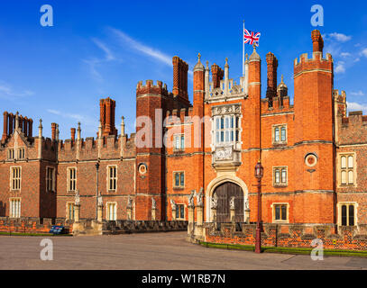 Hampton Court Palace, Londres, Richmond, Surrey, Angleterre, Royaume-Uni. Banque D'Images