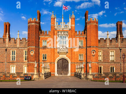 Hampton Court Palace, Londres, Richmond, Surrey, Angleterre, Royaume-Uni. Banque D'Images