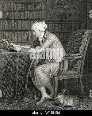WILLIAM COWPER (1731-1800) poète et compositeur de l'hymne Anglais Banque D'Images