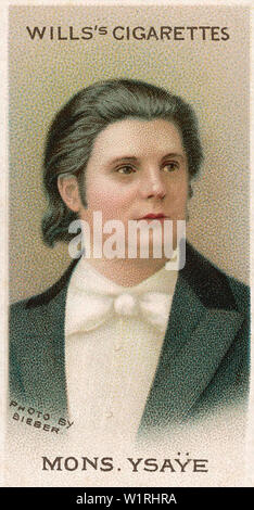 EUGÈNE Ysaÿe (1858-1931) violoniste et compositeur belge Banque D'Images