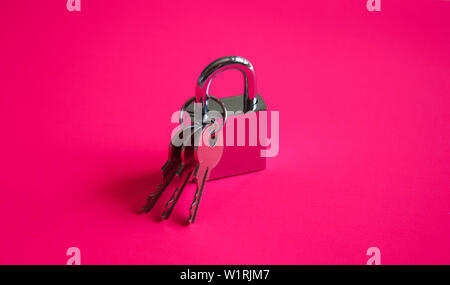 Vérifier et verrouiller les touches. Banque D'Images