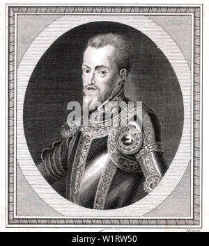 Philippe II D'ESPAGNE (1527-1598) Banque D'Images