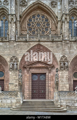 La Cathédrale de Burgos est le chef-d'œuvre de l'espagnol, le premier gothique architecture gothique classique en Castille et d'Espagne. Banque D'Images