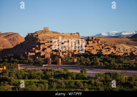 Village fortifié Ait Ben Haddou, Maroc, Afrique Banque D'Images