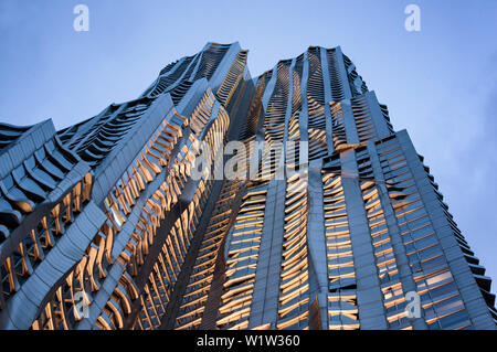 Gehrys Frank Beekman Tower à Manhattan, New York City Banque D'Images