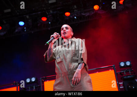 Legnano, Italie Milan 1er juillet 2019 Coma Cose live Rugby Sound Festival 2019 © Roberto Finizio / Alamy Banque D'Images