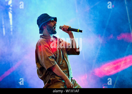 Legnano, Italie Milan 1er juillet 2019 Coma Cose live Rugby Sound Festival 2019 © Roberto Finizio / Alamy Banque D'Images