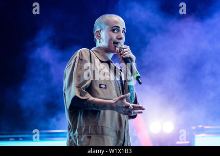 Legnano, Italie Milan 1er juillet 2019 Coma Cose live Rugby Sound Festival 2019 © Roberto Finizio / Alamy Banque D'Images