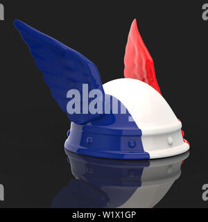 Casque gaulois - 3D Illustration Banque D'Images