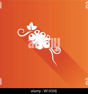 L'icône de pamplemousse en couleur de l'interface utilisateur Metro style. Fruit berry sweet Illustration de Vecteur