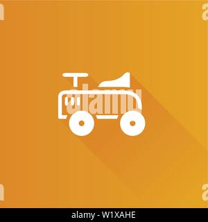 Petite voiture icône dans l'interface utilisateur Metro style de couleur. Les enfants Les enfants jouant Illustration de Vecteur