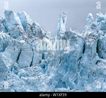 Avis de Margerie Glacier à Glacier Bay National Park, Alaska Banque D'Images