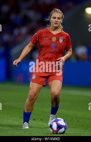 LYON, FRANCE - 02 juillet : Lindsey Horan des USA en action au cours de la 2019 Coupe du Monde féminine de la fifa France match de demi-finale entre l'Angleterre et USA au Stade de Lyon le 2 juillet 2019 à Lyon, France. (Photo de David Aliaga/MO Media) Banque D'Images