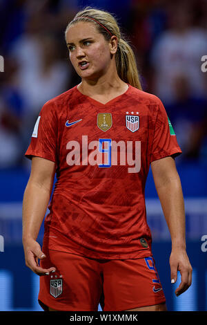 LYON, FRANCE - 02 juillet : Lindsey Horan des USA au cours de la 2019 Coupe du Monde féminine de la fifa France match de demi-finale entre l'Angleterre et USA au Stade de Lyon le 2 juillet 2019 à Lyon, France. (Photo de David Aliaga/MO Media) Banque D'Images