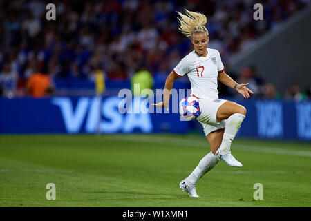 LYON, FRANCE - 02 juillet : Tobin Heath des USA en action au cours de la 2019 Coupe du Monde féminine de la fifa France match de demi-finale entre l'Angleterre et USA au Stade de Lyon le 2 juillet 2019 à Lyon, France. (Photo de David Aliaga/MO Media) Banque D'Images