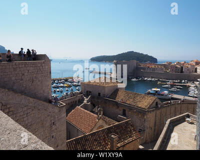 La vieille ville de Dubrovnik Banque D'Images