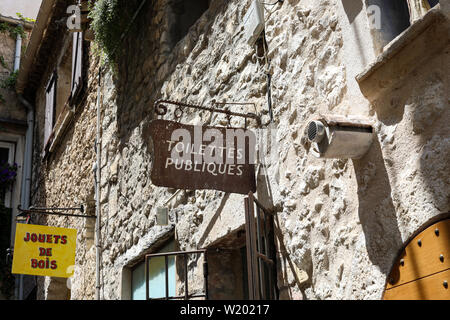 Les toilettes publiques - toilettes publiques - à Saint-Paul-de-Vence, France Banque D'Images