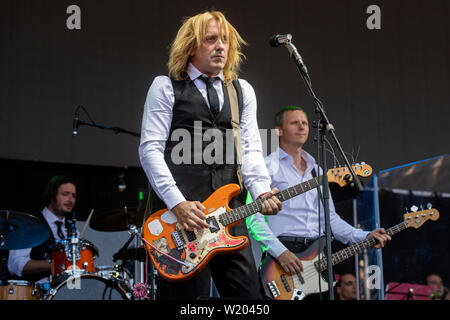 Hradec Kralove, République tchèque. Le 04 juillet, 2019. Festival de musique Rock for People s'ouvre, s'exécute au 6 juillet à Hradec Kralove, République tchèque, le 4 juillet 2019. Photo : CTK/Tanecek Photo/Alamy Live News Banque D'Images