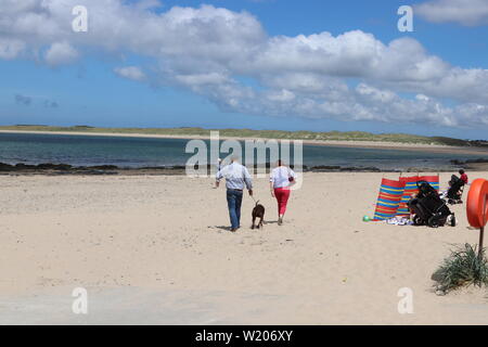 Rhosneigr est un village du sud-ouest d'Anglesey pays de Galles crédit : Mike Clarke Alay stock photos Banque D'Images