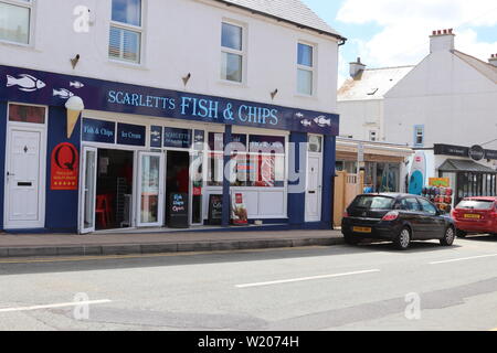 Rhosneigr est un village du sud-ouest d'Anglesey pays de Galles crédit : Mike Clarke Alay stock photos Banque D'Images