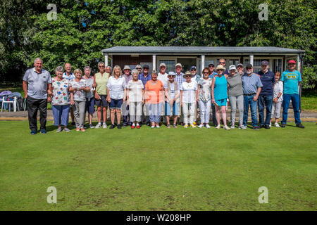 Bowling Club Comprtitions vert de la couronne Banque D'Images