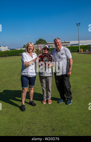 Bowling Club Comprtitions vert de la couronne Banque D'Images