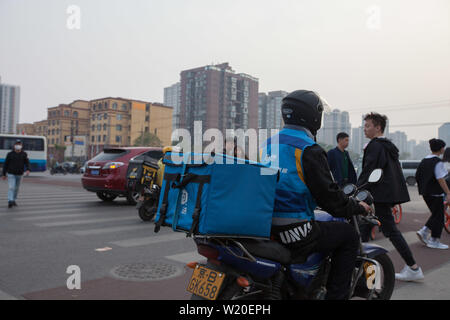 Heures de pointe sur Dawang road et Guang Qu road - Beijing, Chine Banque D'Images