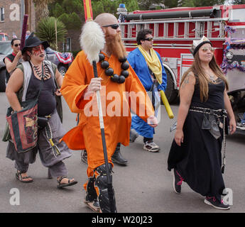 Le jour de l'indépendance, 4 juillet parade de Alpine, une petite ville du Texas Banque D'Images