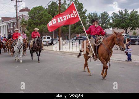 Le jour de l'indépendance, 4 juillet parade de Alpine, une petite ville du Texas Banque D'Images
