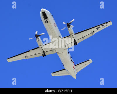 Saab 340 VH-ZLJ de Regional Express, sur l'approche à l'Aéroport de Perth, Australie occidentale Banque D'Images