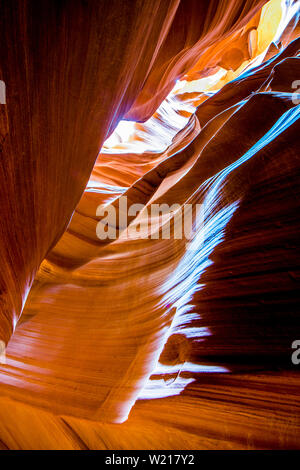 Canyon en fente Page en Arizona Banque D'Images