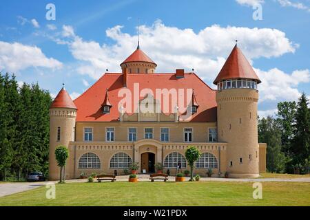 Schloss Stolpe, château, l'île d'Usedom, Mecklembourg-Poméranie-Occidentale, Allemagne Banque D'Images