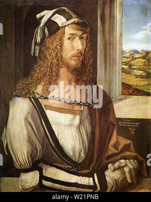 Albrecht Dürer - Self Portrait 26 1498 Banque D'Images