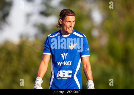 Sebastien Flauss du FC Progrès Niederkorn, 4 juillet 2019. Banque D'Images