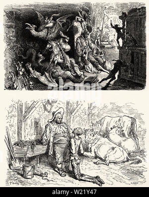 Gustave Doré - Don Quichotte Banque D'Images