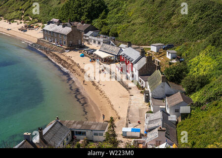 Le village de Porthdinllaen. Le Nord du Pays de Galles. Banque D'Images