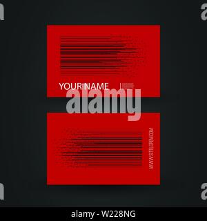 Résumé de style moderne coloré Design créatif de carte de visite, retour et à l'avant - Illustration en format vectoriel modifiable librement Illustration de Vecteur