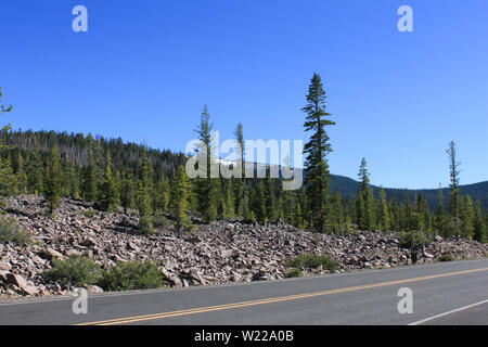 Le mont Lassen (Lassen Volcanic National Park), California, USA Banque D'Images