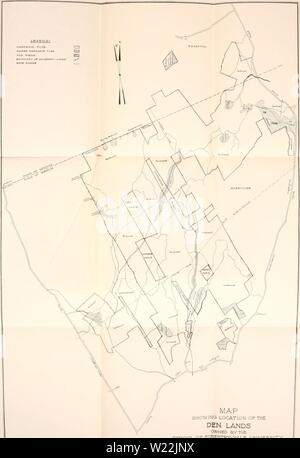 Image d'archive à partir de la page 20 de la Den, (1920). Le Den ; den00isafleur Année : 1920 Carte montrant l'EMPLACEMENT DE LA TANIÈRE (OV/NED PAR L'ÉCOLE DE FORESTERIE DE L'UNIVERSITÉ DE YALE DANS LES VILLES OP WESTON ET REDDING CONN'I- 80& ISA DÉCEMBRE Banque D'Images