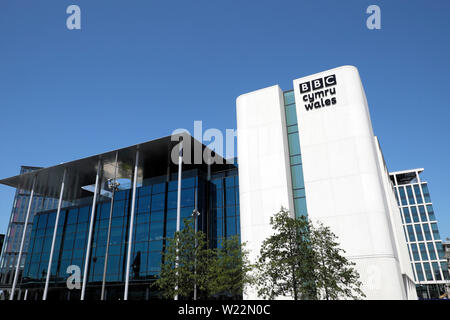 BBC Cardiff BBC Cymru Wales nouveau bâtiment architecture en place centrale dans la capitale Cardiff city centre of Wales UK Grande-bretagne KATHY DEWITT Banque D'Images