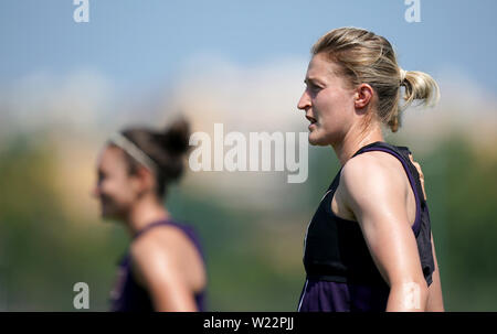 Ellen White de l'Angleterre pendant une session de formation au Stade Charles-Ehrmann, Nice. Banque D'Images