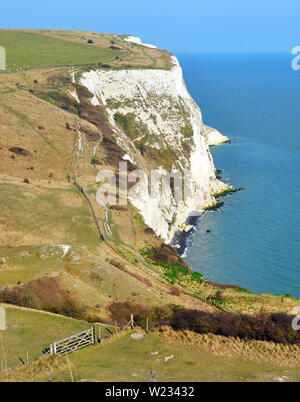 Les falaises blanches de Douvres, Kent, England, UK Banque D'Images