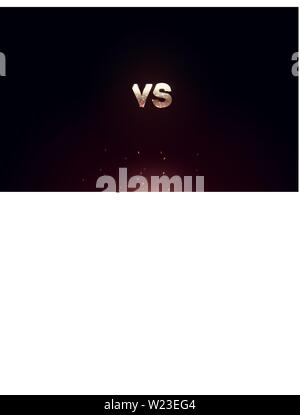 Logo versus vs lettres pour le sport et la lutte contre la concurrence. Battle vs match, concept de jeu par rapport à la concurrence 10 eps Vector illustration Illustration de Vecteur