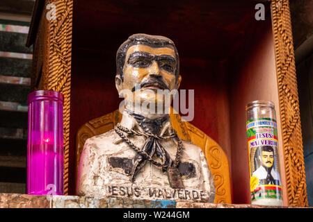 Culiacan, Sinaloa, Mexique - Le 26 juin 2016 : Eglise de ce qu'on appelle le saint des narcos Malverde à Culiacan Banque D'Images