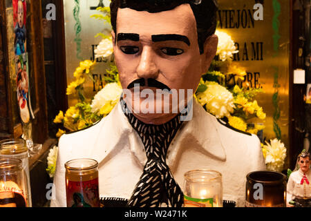 Culiacan, Sinaloa, Mexique - Le 26 juin 2016 : Eglise de ce qu'on appelle le saint des narcos Malverde à Culiacan Banque D'Images