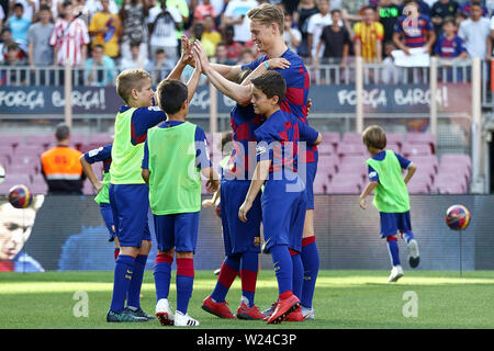 Barcelone, Espagne. 05 juillet, 2019. Barcelone, 05-06-2019. 2018/ 2019 LaLiga, Frenkie De Jong présentation comme nouveau joueur de Barcelone au Camp Nou. Credit : Pro Shots/Alamy Live News Banque D'Images